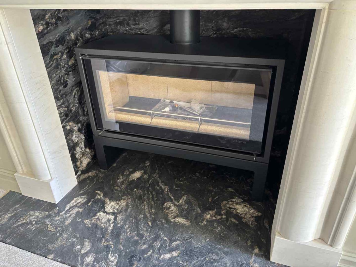 dark beautiful granite rich with minerals